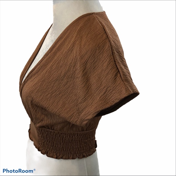 Brand New Zara Crop Top with Short Sleeves Small - Picture 6 of 12